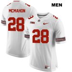 Men's NCAA Ohio State Buckeyes Amari McMahon #28 College Stitched Authentic Nike White Football Jersey CL20A26YW